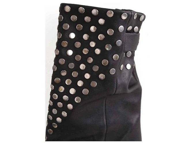 Isabel Marant Schwarze Lederstiefel Größe 40 - Ansicht 4