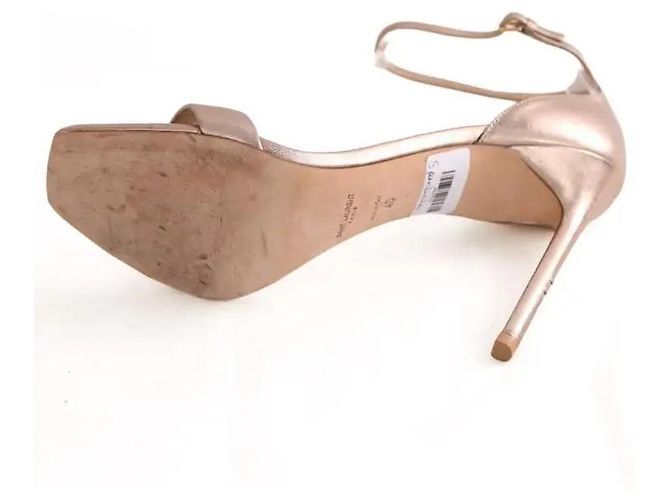 Saint Laurent Tacchi dorati D'oro - vista 5