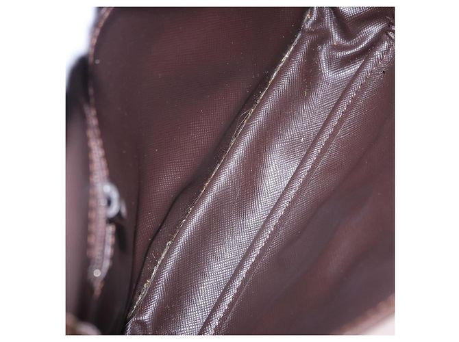 Borsa a Spalla Burberrys Nova Check in Tela Marrone con Tonalità Oro Auth 192747 - vista 16