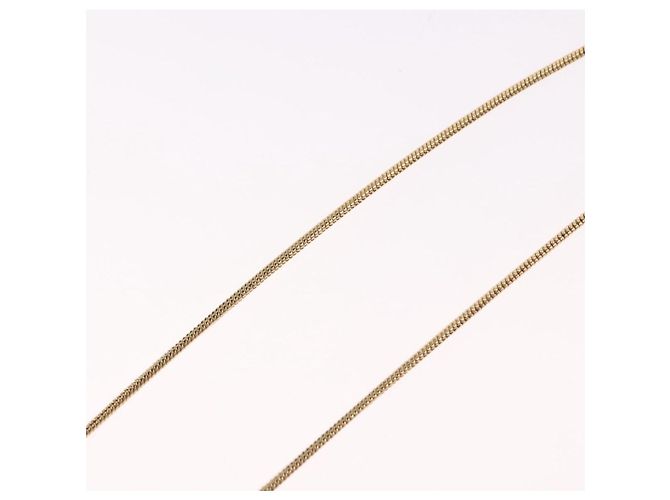 Collana a catena snake Christian Dior Metallo Tonalità Oro Auth SW2518 - vista 11
