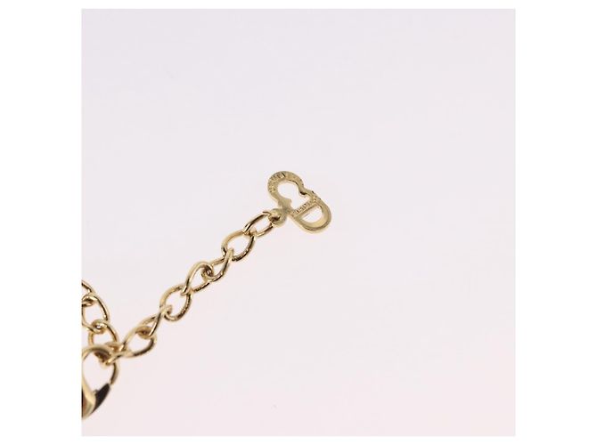Collana a catena snake Christian Dior Metallo Tonalità Oro Auth SW2518 - vista 13