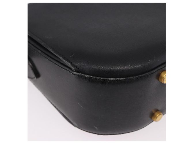 Borsa a Spalla Salvatore Ferragamo in Pelle Nera e Oro Auth gh2148 Nero D'oro - vista 13