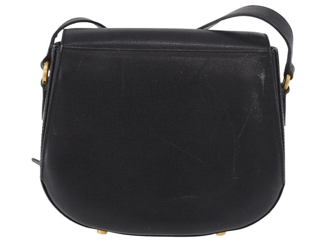 Borsa a Spalla Salvatore Ferragamo in Pelle Nera e Oro Auth gh2148 Nero D'oro - vista 4
