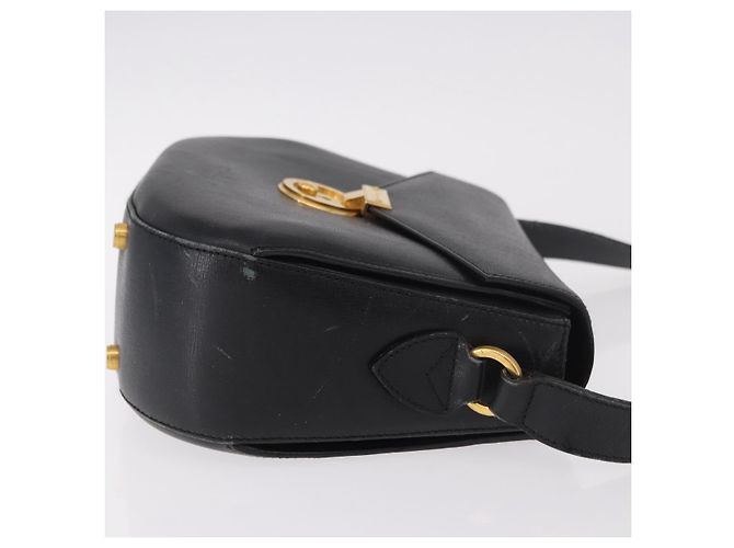 Borsa a Spalla Salvatore Ferragamo in Pelle Nera e Oro Auth gh2148 Nero D'oro - vista 5
