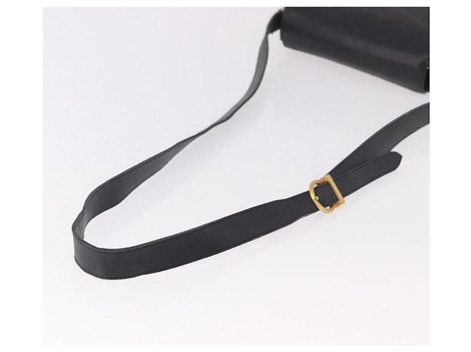 Borsa a Spalla Salvatore Ferragamo in Pelle Nera e Oro Auth gh2148 Nero D'oro - vista 8
