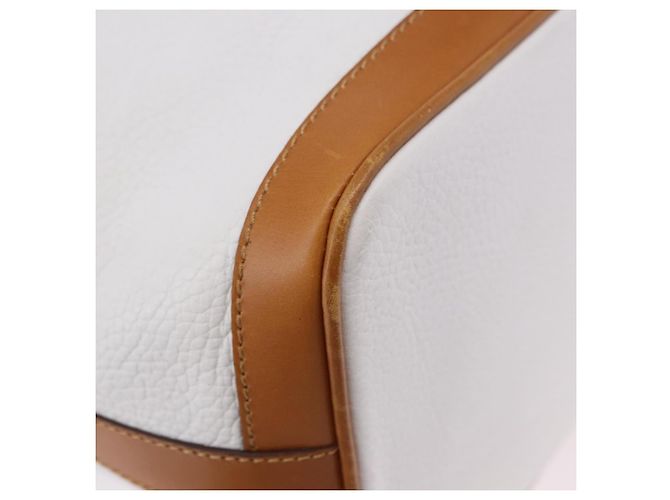 Céline Borsa a Spalla CELINE in Pelle Bianco Oro Auth BA14401A D'oro - vista 13