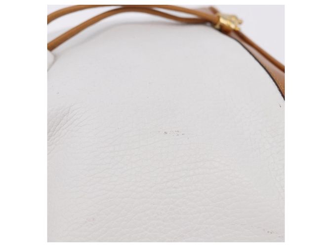 Céline Borsa a Spalla CELINE in Pelle Bianco Oro Auth BA14401A D'oro - vista 6