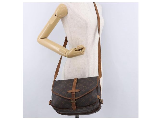 LOUIS VUITTON Borsa a Spalla Monogram Saumur 30 M42256 LV Auth BA14441 Monogramma - vista 30