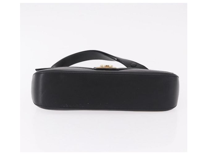 Borsa Salvatore Ferragamo Gancini in pelle nera e oro Auth bs36169V Nero D'oro - vista 9
