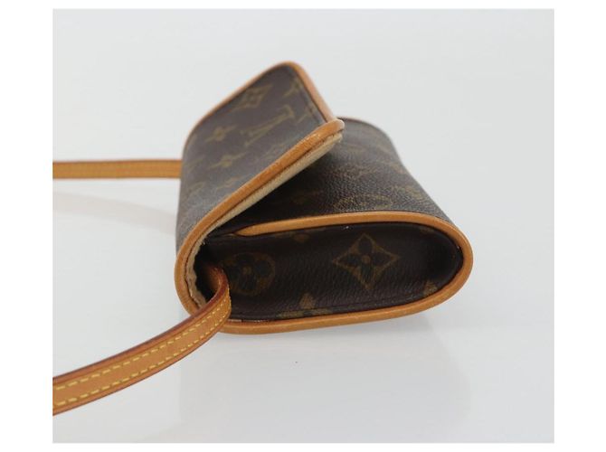 LOUIS VUITTON Monogram Pochette Twin PM Borsa a Spalla M51854 LV Auth 186629A Monogramma - vista 4
