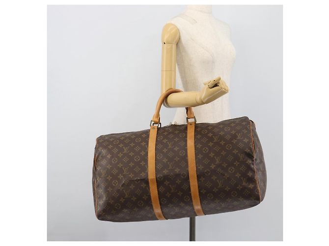 LOUIS VUITTON Borsa Boston Monogram Keepall 55 M41424 LV Auth 190412A Monogramma - vista 19