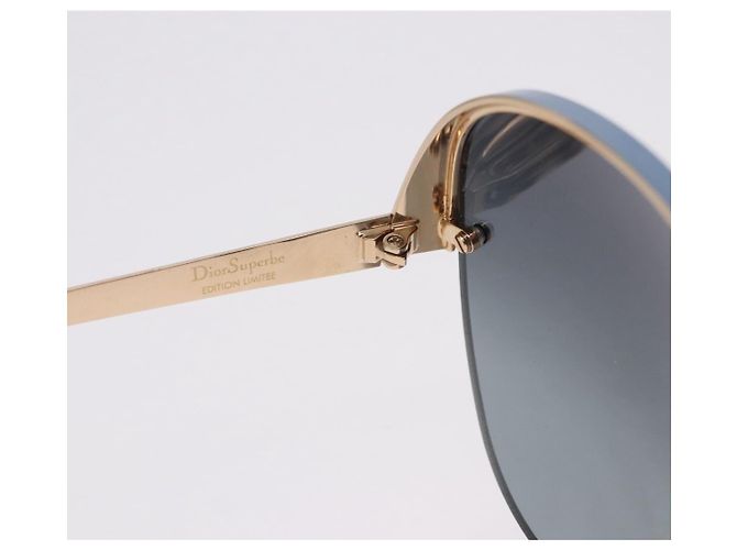 Gafas de sol Christian Dior metal Light Blue Black Auth BA14499A Negro Azul claro - vista 10