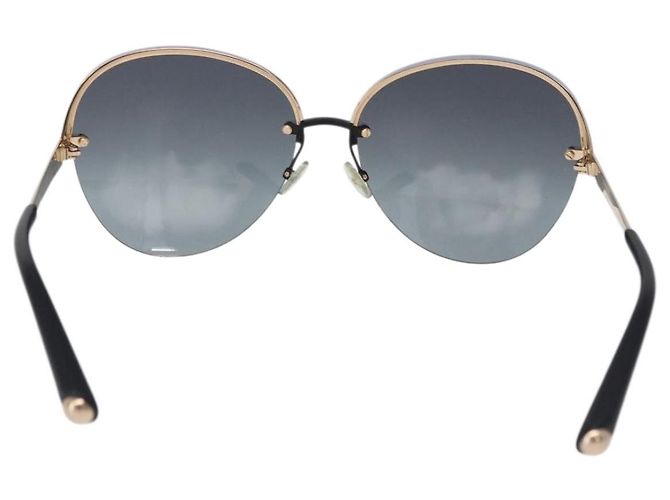 Gafas de sol Christian Dior metal Light Blue Black Auth BA14499A Negro Azul claro - vista 3