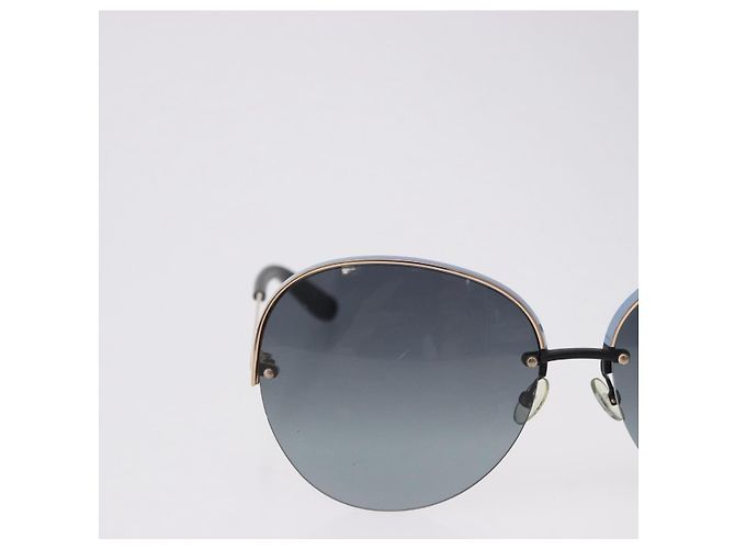 Gafas de sol Christian Dior metal Light Blue Black Auth BA14499A Negro Azul claro - vista 4