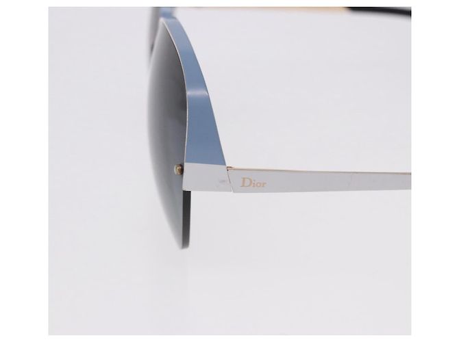 Gafas de sol Christian Dior metal Light Blue Black Auth BA14499A Negro Azul claro - vista 8