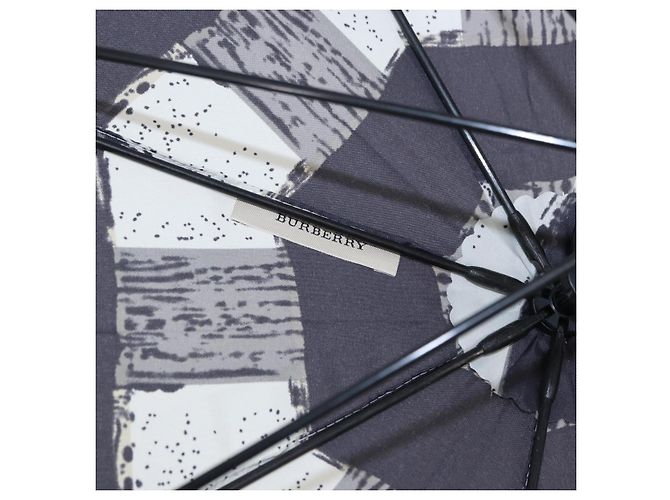 Parapluie BURBERRY Nova Check Nylon Gray Auth YKZ611A Marron - vue 11