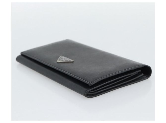 LOUIS VUITTON PRADA Long Wallet Leather PVC 2 Set Black Brown LV Auth ar14087 Marrone Nero - vista 12