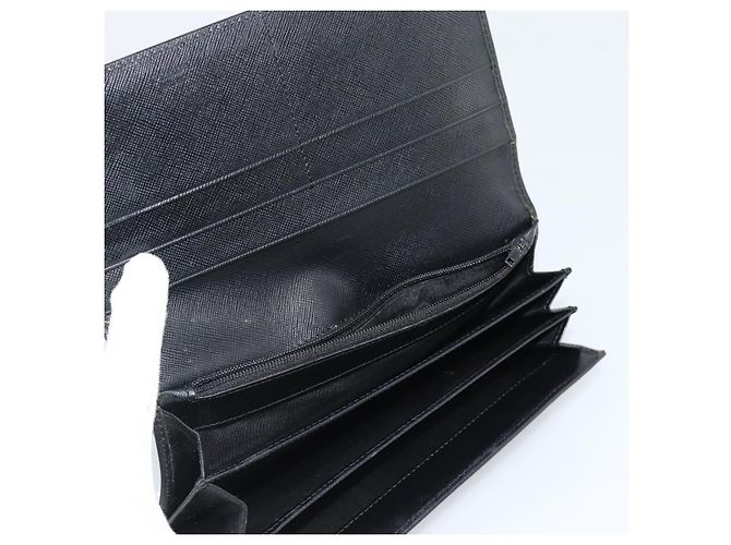LOUIS VUITTON PRADA Long Wallet Leather PVC 2 Set Black Brown LV Auth ar14087 Marrone Nero - vista 13