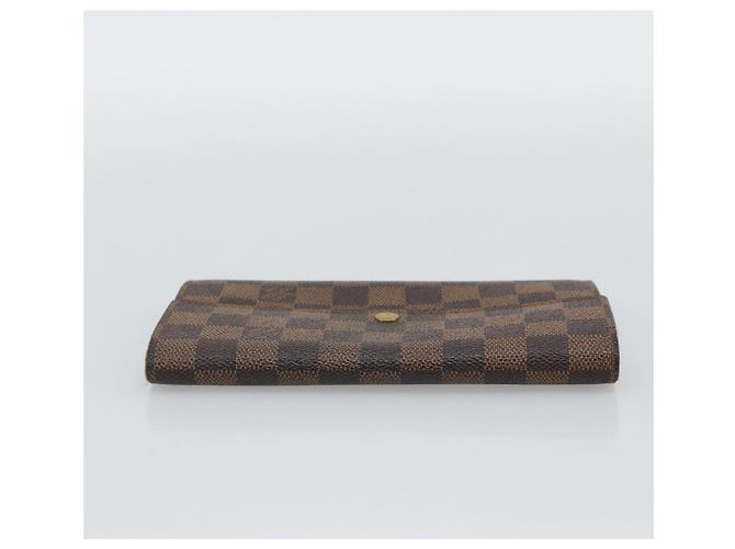 LOUIS VUITTON PRADA Long Wallet Leather PVC 2 Set Black Brown LV Auth ar14087 Marrone Nero - vista 5