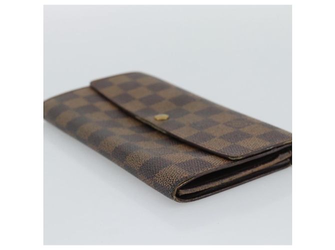 LOUIS VUITTON PRADA Long Wallet Leather PVC 2 Set Black Brown LV Auth ar14087 Marrone Nero - vista 6
