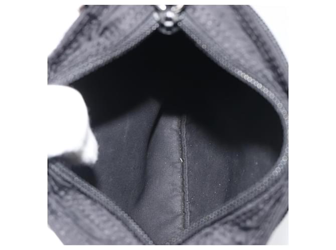 Borsa a Spalla PRADA Nylon Nero Argento Auth 191800V - vista 17