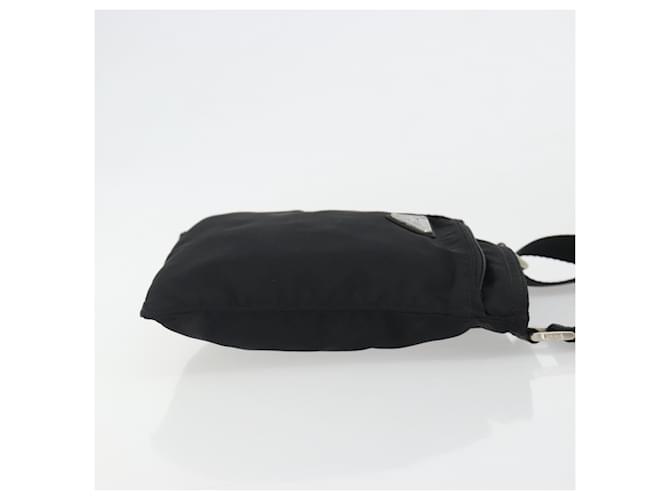 Borsa a Spalla PRADA Nylon Nero Argento Auth 191800V - vista 4