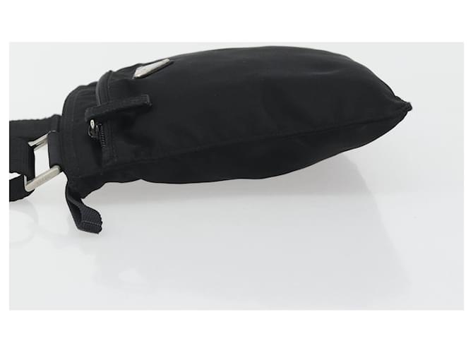 Borsa a Spalla PRADA Nylon Nero Argento Auth 191800V - vista 5