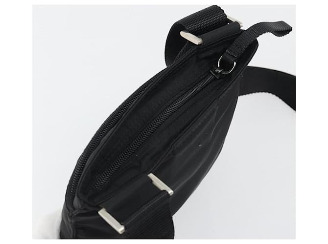 Borsa a Spalla PRADA Nylon Nero Argento Auth 191800V - vista 6