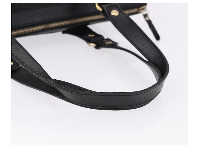 Borsa Tote FENDI Zucchino Canvas Nera Oro Auth ka5213 Nero D'oro - vista 7