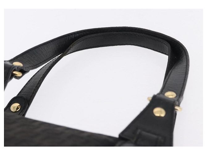 Borsa Tote FENDI Zucchino Canvas Nera Oro Auth ka5213 Nero D'oro - vista 8