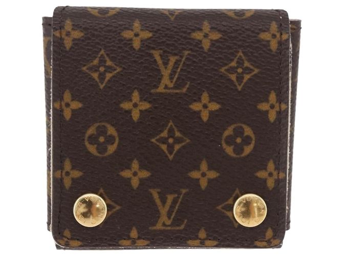 LOUIS VUITTON Monogram Jewelry Case Jewelry Box LV Auth fm5420A - view 13