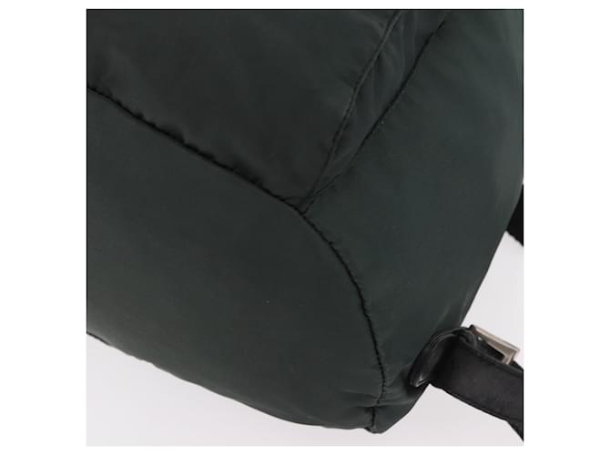 Zaino PRADA Nylon Verde Argento Auth 191731A - vista 12