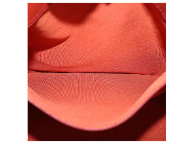 CHANEL Tote Bag Leder Orange Goldfarben CC Auth 192841 - Ansicht 23