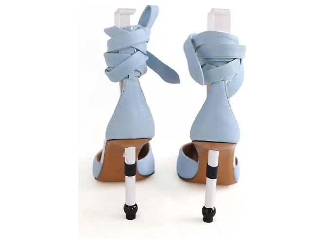 Lanvin Ankle strap heels blau Leder Größe 40 - Ansicht 2