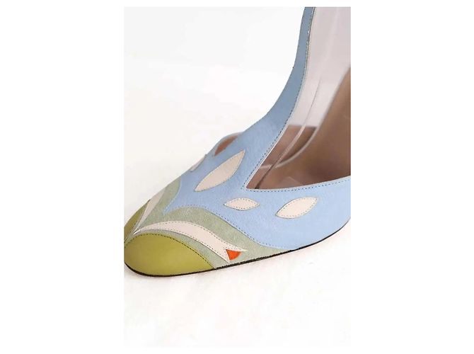 Lanvin Ankle strap heels blau Leder Größe 40 - Ansicht 4