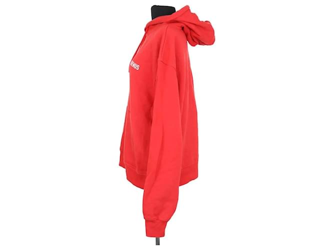 Sudadera Jacquemus roja de algodón - vista 3