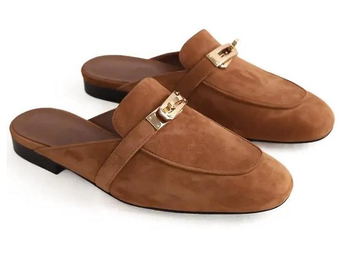Hermès Camel mules - view 3