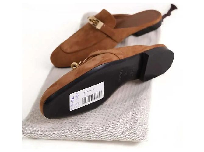 Hermès Camel mules - view 6
