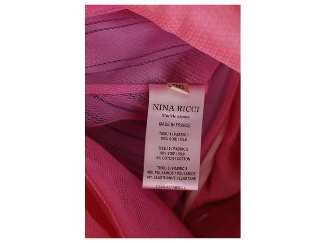 Nina Ricci Rosa Festkleid Pink - Ansicht 6