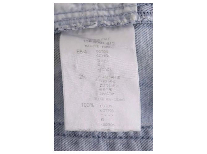 Jeans slim Givenchy azuis de algodão Azul - vista 6