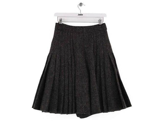 Short Chanel de lana gris - vista 3