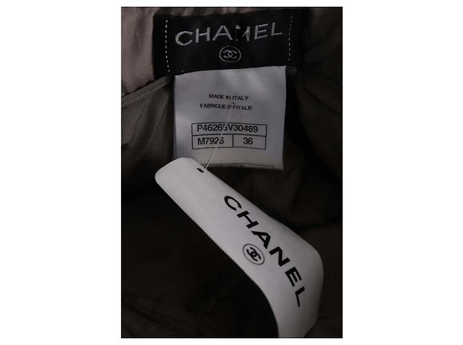 Short Chanel de lana gris - vista 5