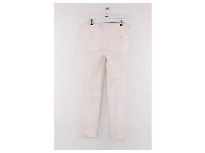 Hermès Pantalón recto blanco - vista 3