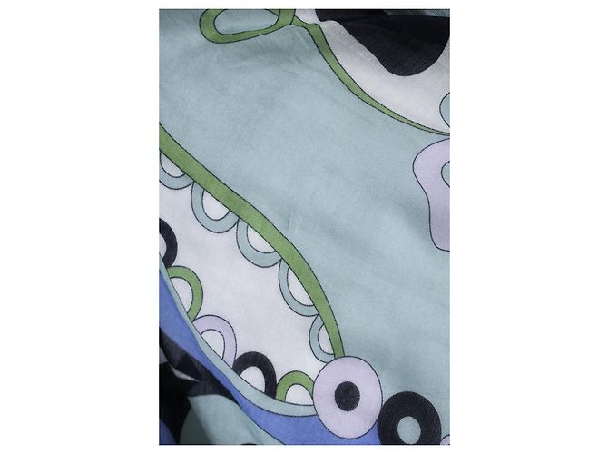 Emilio Pucci, tunica dress grafica blu e viola Porpora - vista 8