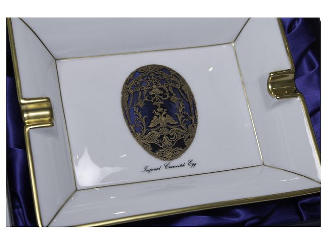 Faberge, posacenere con stampa Bianco - vista 5