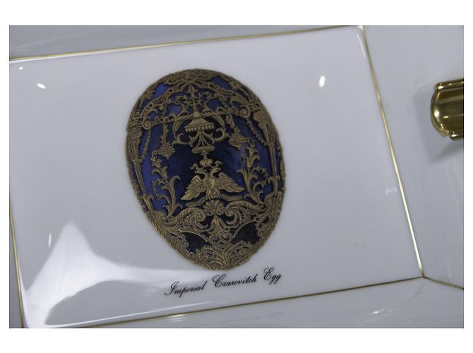 Faberge, posacenere con stampa Bianco - vista 6