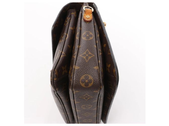 Borsa a tracolla Louis Vuitton Metis MM in tela Monogram marrone M44875 - vista 8
