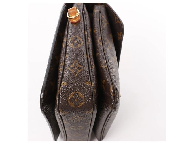 Borsa a tracolla Louis Vuitton Metis MM in tela Monogram marrone M44875 - vista 9