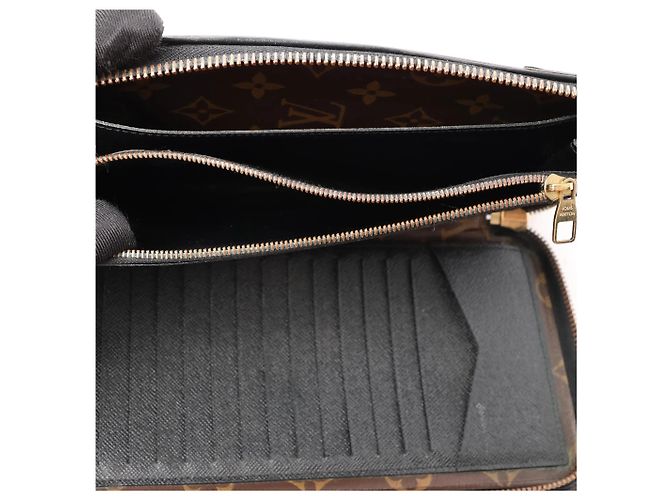 Portafoglio Louis Vuitton Macassar Daily Organizer Monogram Marrone x Nero M60679 - vista 10
