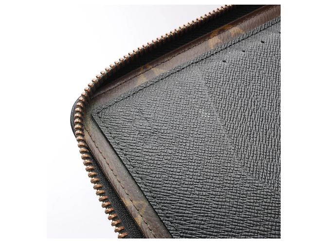 Portafoglio Louis Vuitton Macassar Daily Organizer Monogram Marrone x Nero M60679 - vista 11
